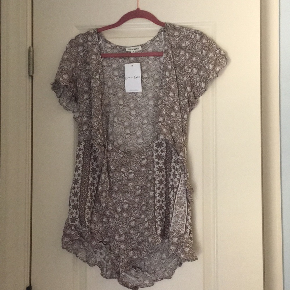 Luca + Grae tie front romper